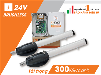 Motor Cổng tự động tay đòn Roger Italia KIT BE20 – 24V – 300kg